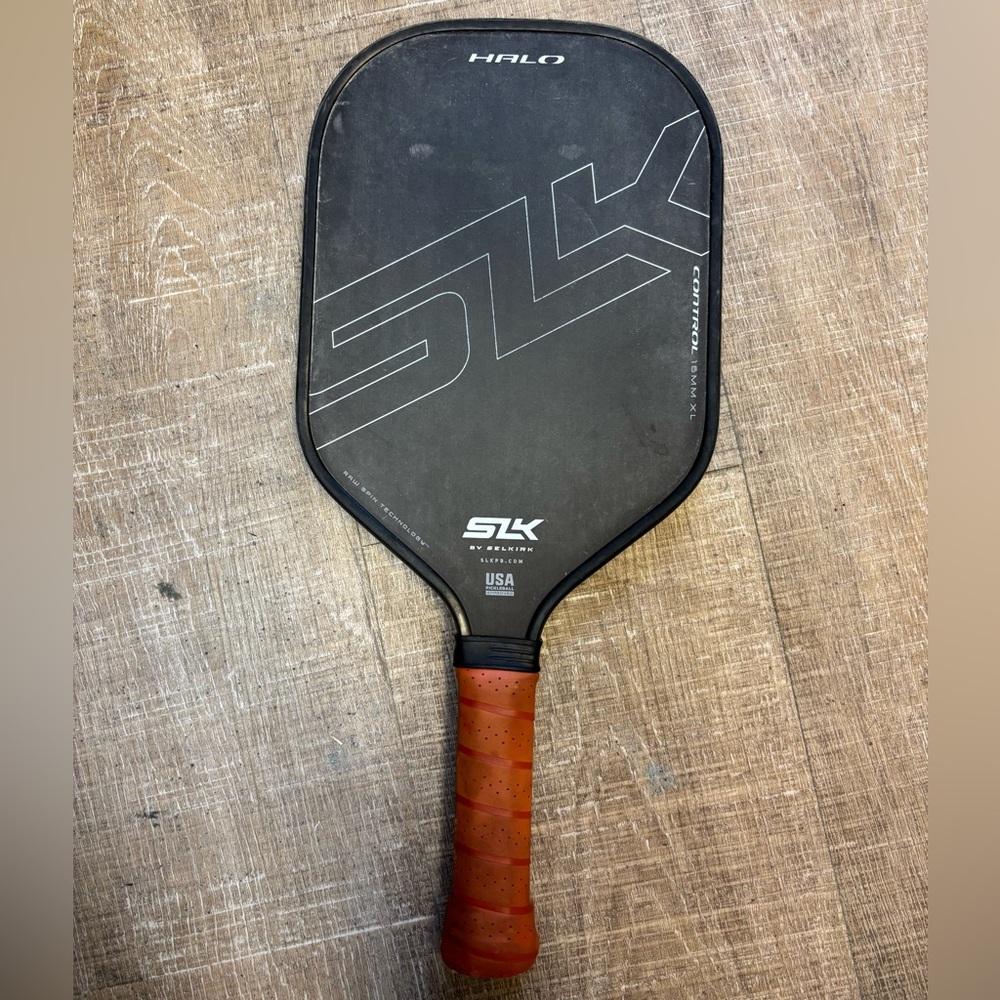 Halo Pickleball Paddle - Black with Brown Grip